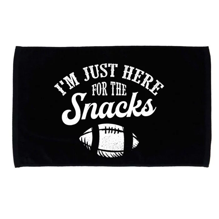 I'm Just Here For The Snacks Funny Fantasy Football League Microfiber Hand Towel