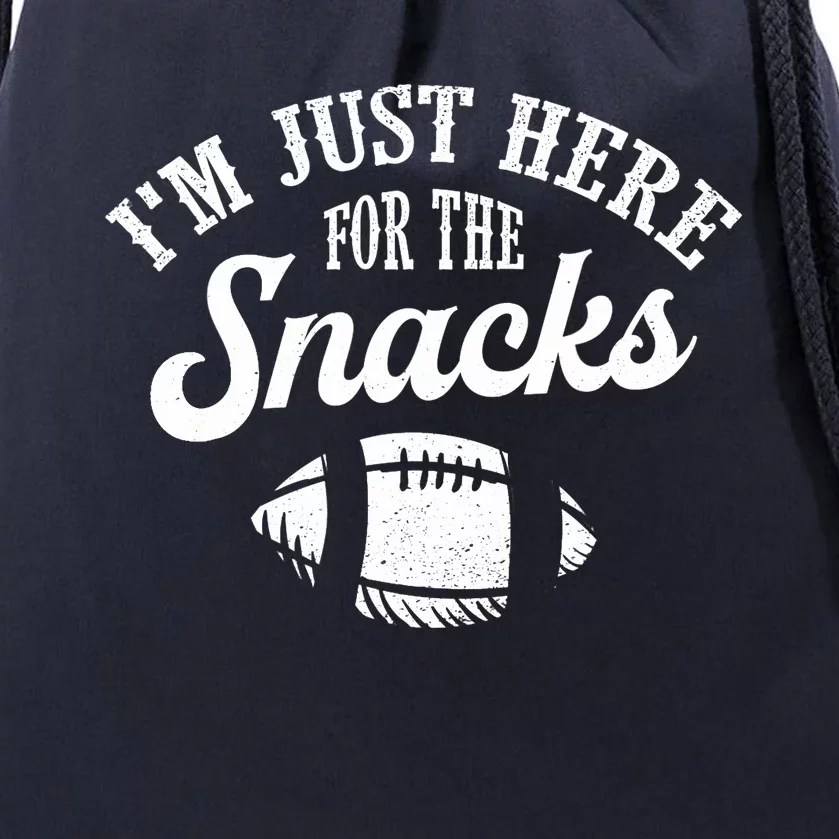 I'm Just Here For The Snacks Funny Fantasy Football League Drawstring Bag