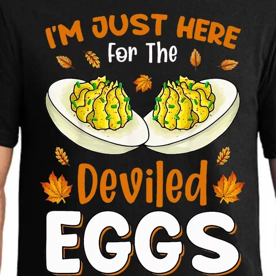 IM Just Here For The Deviled Eggs Pajama Set