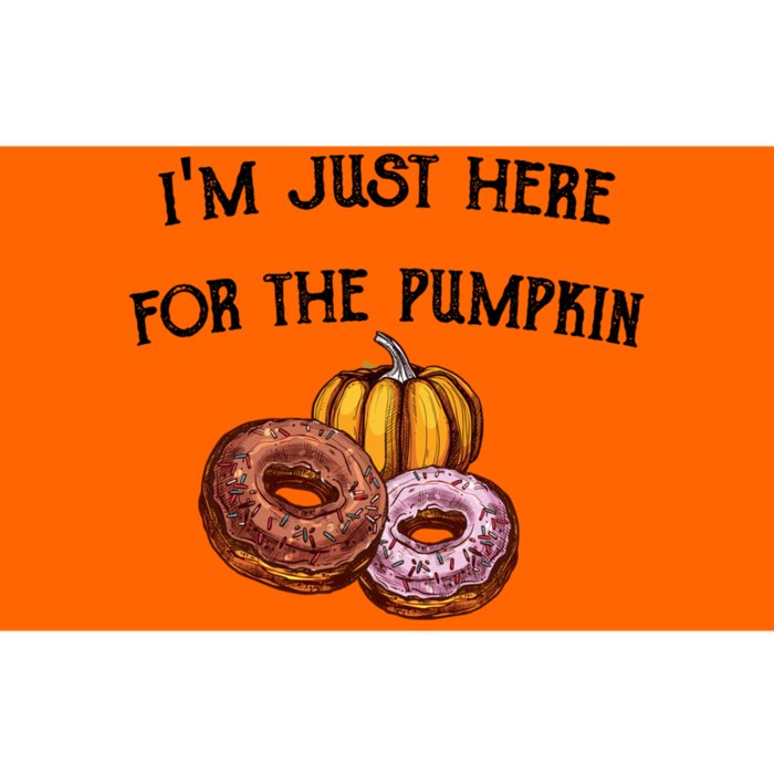 IM Just Here For The Pumpkin Donuts Funny Halloween Design Bumper Sticker