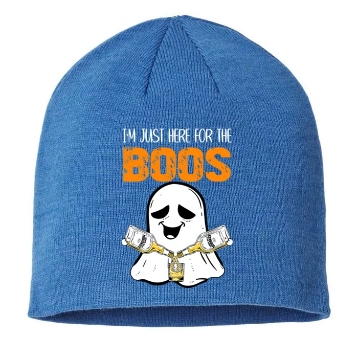 Im Just Here For The Booze Gift Im Just Here For The Boos Meaningful Gift 8 1/2in Sustainable Knit Beanie