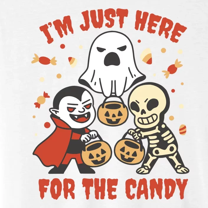 I'm Just Here For The Candy Halloween Costume Funny ChromaSoft Performance T-Shirt