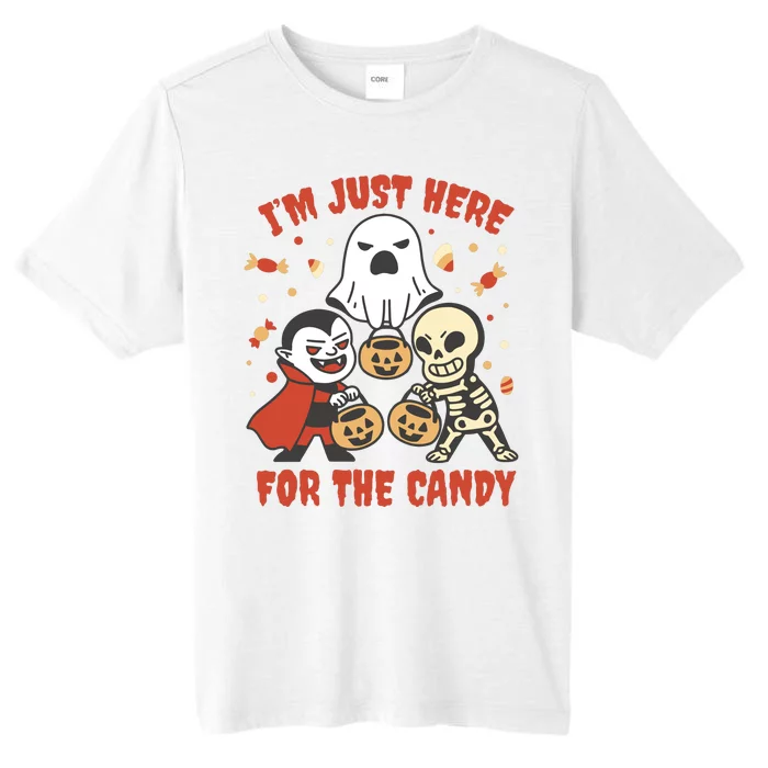 I'm Just Here For The Candy Halloween Costume Funny ChromaSoft Performance T-Shirt