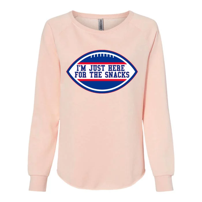 IM Just Here For The Snacks Womens California Wash Sweatshirt