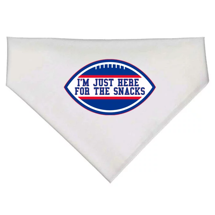 IM Just Here For The Snacks USA-Made Doggie Bandana