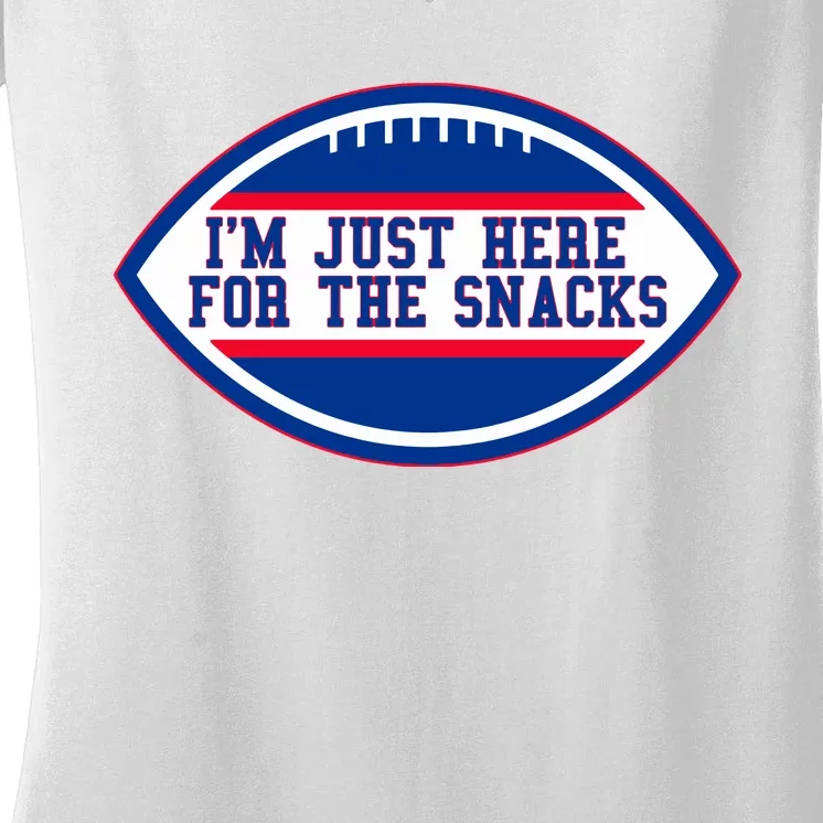 IM Just Here For The Snacks Women's V-Neck T-Shirt