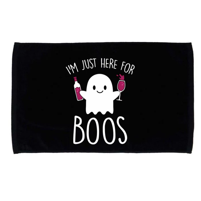 IM Just Here For Boos Funny Halloween Drinking Microfiber Hand Towel