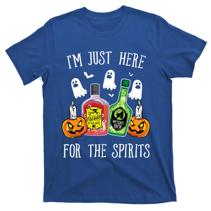 IM Just Here For The Spirits Bar Pub Bartender Halloween T-Shirt