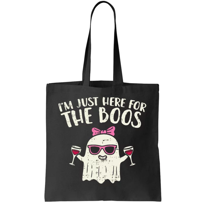 Im Just Here For The Boos Funny Halloween Costume For Women Tote Bag