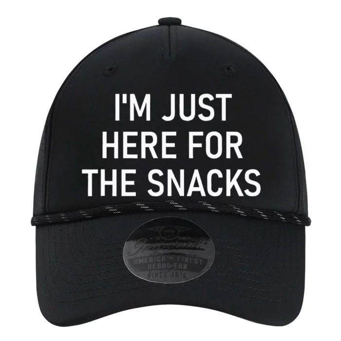 IM Just Here For The Snacks Funny Jokes Sarcastic Performance The Dyno Cap