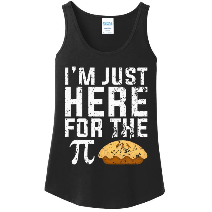 Im Just Here For The Pie Math funny teacher Ladies Essential Tank