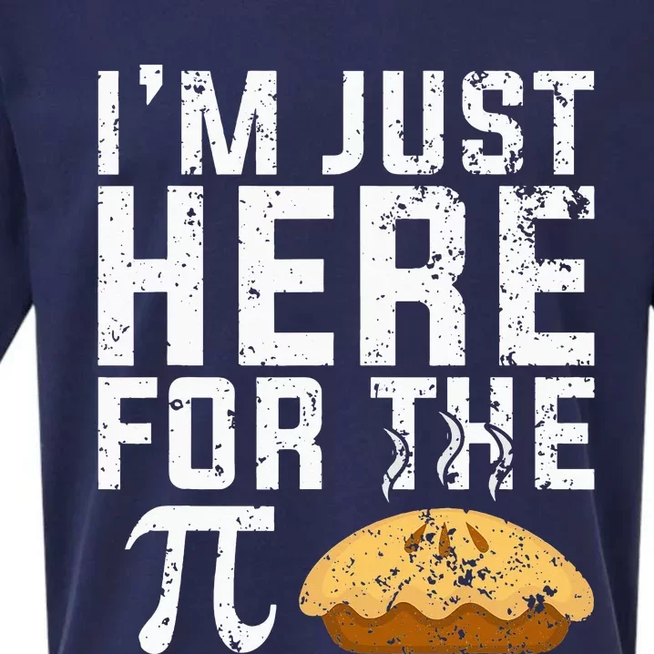 Im Just Here For The Pie Math funny teacher Sueded Cloud Jersey T-Shirt