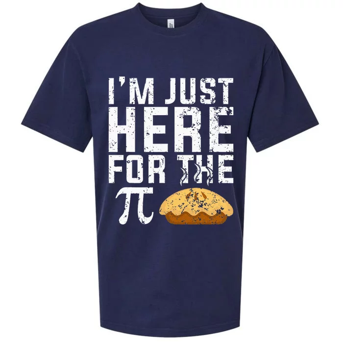 Im Just Here For The Pie Math funny teacher Sueded Cloud Jersey T-Shirt