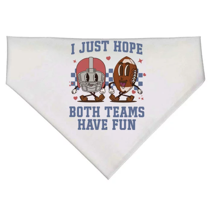 I Just Hope Both Teams Have Fun USA-Made Doggie Bandana