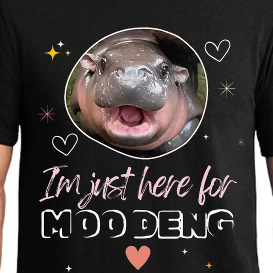 IM Just Here For Moo Deng Bouncy Souvenir Cute Baby Hippo Pajama Set