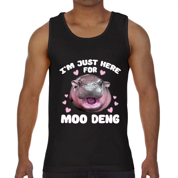 IM Just Here For Moo Deng Cute Baby Hippo Bouncy Souvenir Comfort Colors® Tank Top