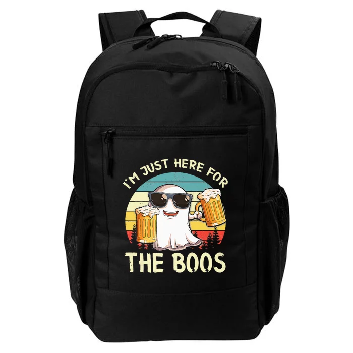 I'm Just Here For The Boos Halloween Beer Lovers Daily Commute Backpack