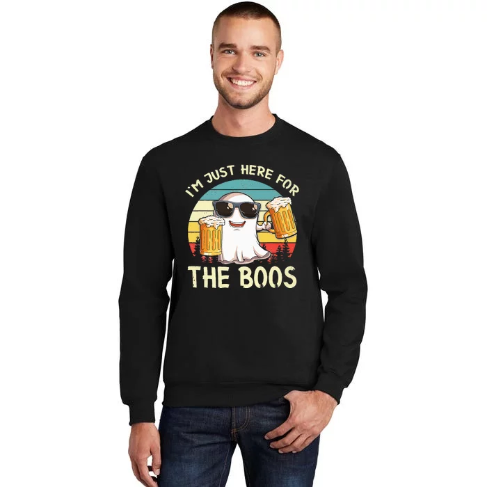 I'm Just Here For The Boos Halloween Beer Lovers Tall Sweatshirt