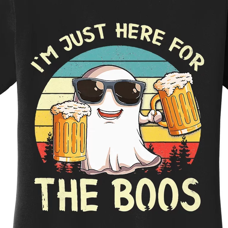 I'm Just Here For The Boos Halloween Beer Lovers Women's T-Shirt