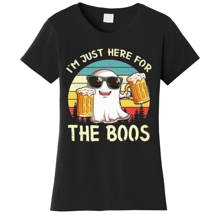 I'm Just Here For The Boos Halloween Beer Lovers Women's T-Shirt