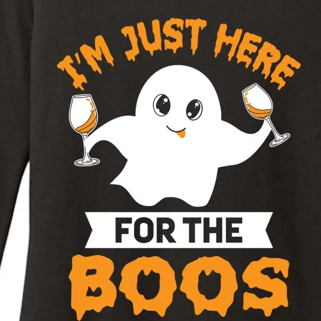 I’M Just Here For The Boos Graphical Gift Womens CVC Long Sleeve Shirt