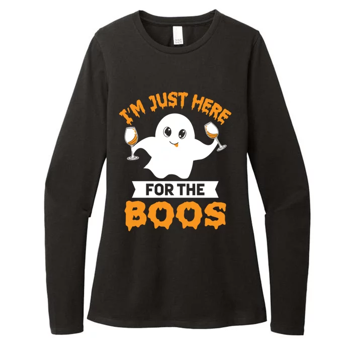 I’M Just Here For The Boos Graphical Gift Womens CVC Long Sleeve Shirt