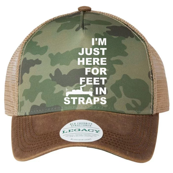 IM Just Here For Feet In Straps Pilates Lover Pilates Legacy Tie Dye Trucker Hat