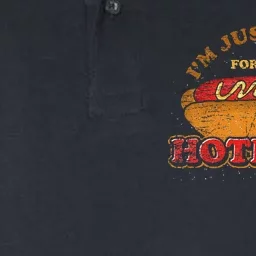 Im Just Here For The Hot Dogs Funny Foodie Weiner Hot Dog Softstyle Adult Sport Polo