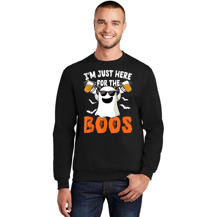 IM Just Here For The Boos Cute Ghost Halloween Costume Sweatshirt