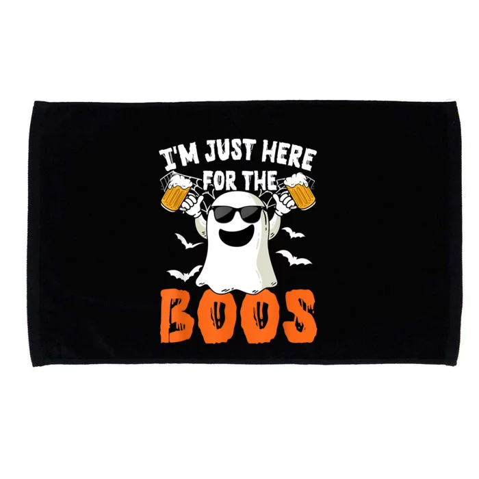 IM Just Here For The Boos Cute Ghost Halloween Costume Microfiber Hand Towel