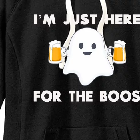 IM Just Here For The Boos Hoodie Funny Halloween Beer Women's Fleece Hoodie