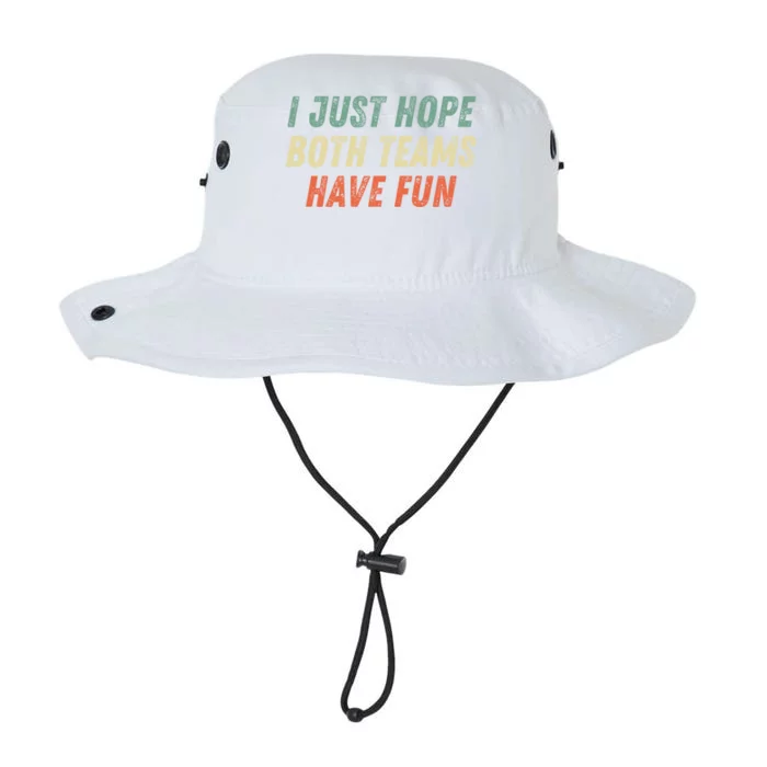 I Just Hope Both Teams Have Fun Funny Football Baseball Great Gift Legacy Cool Fit Booney Bucket Hat