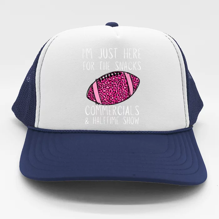 I'm Just Here For The Commercials, Snacks Football Trucker Hat