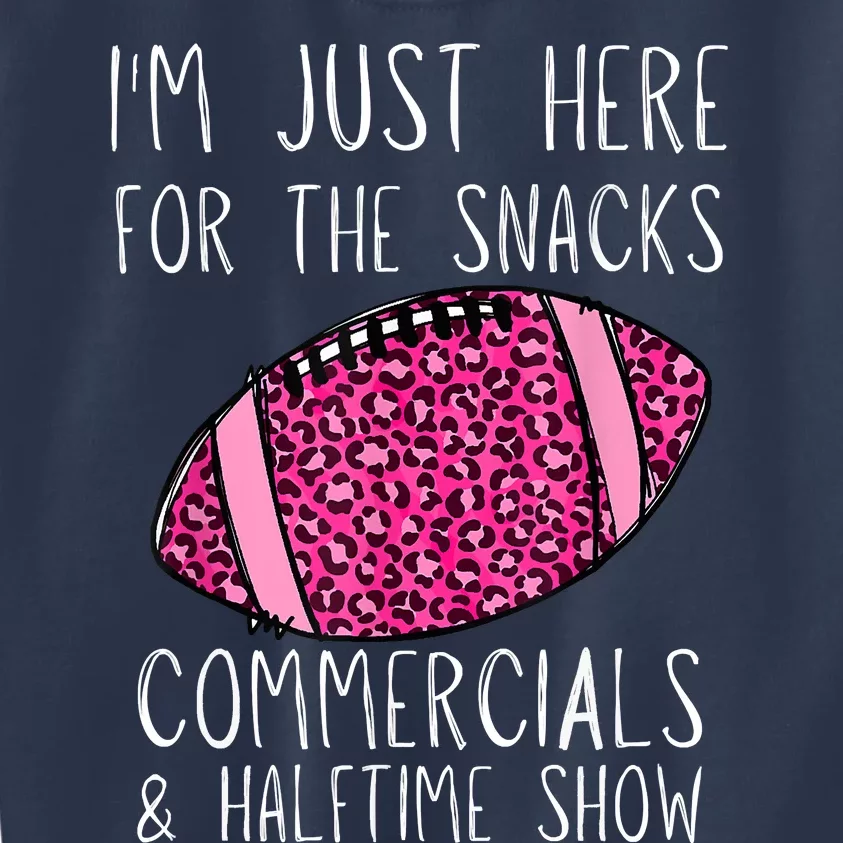 I'm Just Here For The Commercials, Snacks Football Kids Sweatshirt