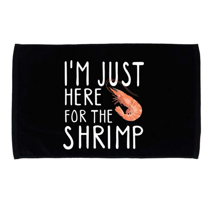 I'm Just Here For The Shrimp Crawfish Crab Seafood Lover Microfiber Hand Towel