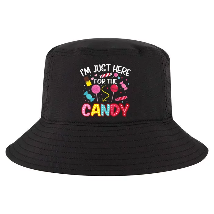 I'm Just Here For The Candy Halloween Cute Lollipop Sweets Cool Comfort Performance Bucket Hat