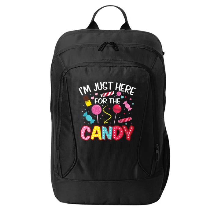 I'm Just Here For The Candy Halloween Cute Lollipop Sweets City Backpack