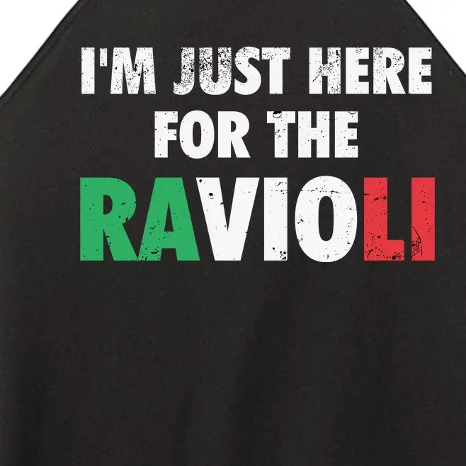 Im Just Here For The Ravioli Funny Italian Food Women’s Perfect Tri Rocker Tank