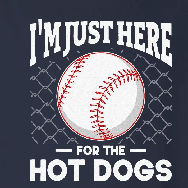 I'm Just Here For The Hot Dogs Summer Baseball Game Hotdog Toddler Long Sleeve Shirt