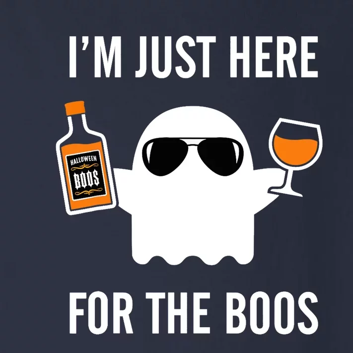 I'm Just Here For The Boos Funny Halloween Liquor Toddler Long Sleeve Shirt