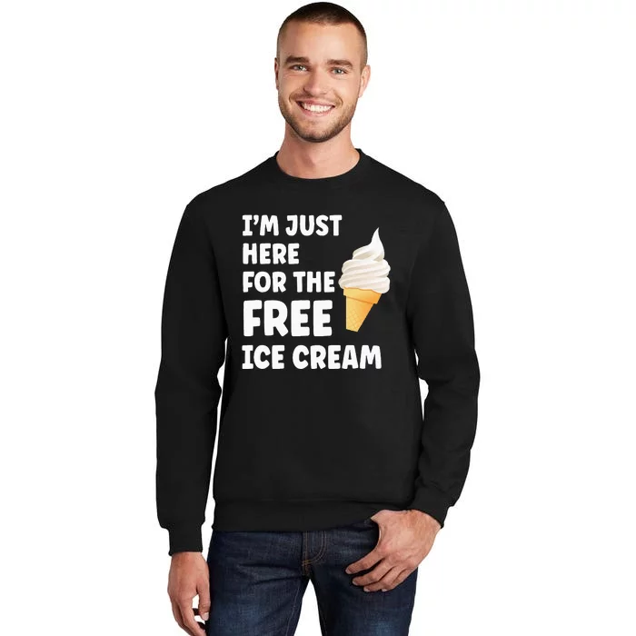 I'm Just Here For The Free Ice Cream Funny Cruise 2024 Sweatshirt