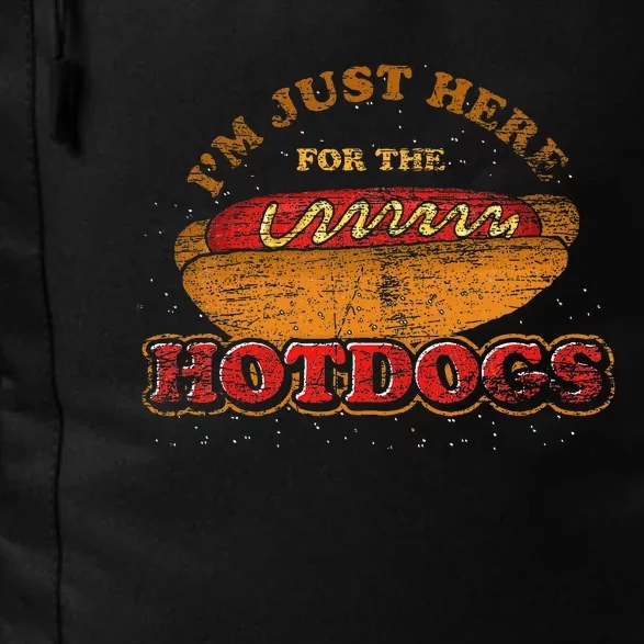 Im Just Here For The Hot Dogs Foodie Weiner Hot Dog Daily Commute Backpack