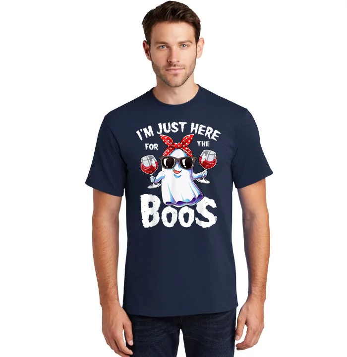 Im Just Here For The Boos Halloween Ghost Cute Funny Tall T-Shirt