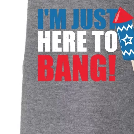 Im Just Here To Bang Firework 4th Of July Doggie 3-End Fleece Hoodie