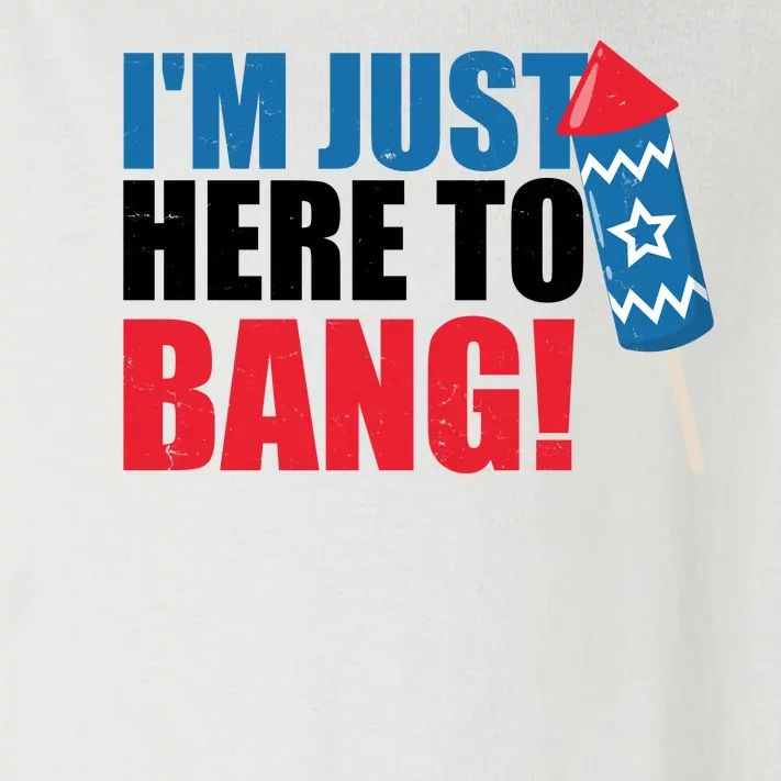 Im Just Here To Bang Firework 4th Of July Toddler Long Sleeve Shirt