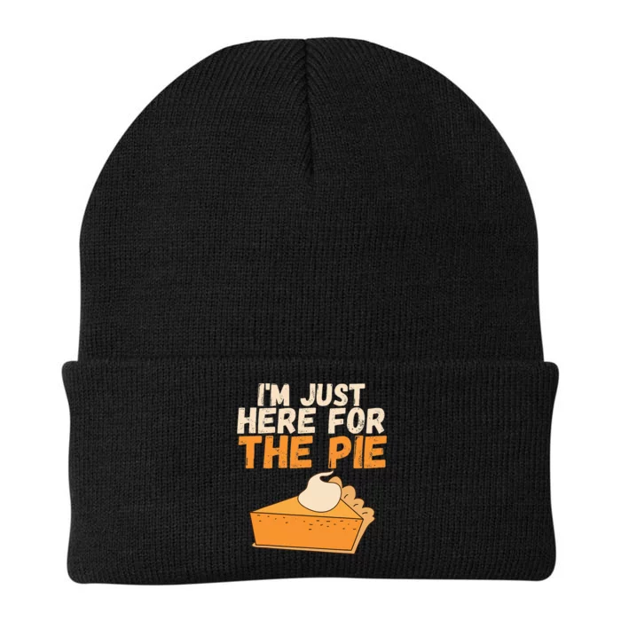 IM Just Here For The Pie Christmas Pumpkin Knit Cap Winter Beanie