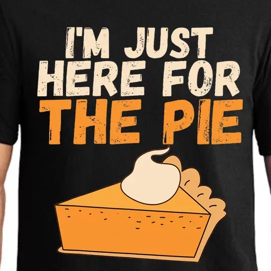 IM Just Here For The Pie Christmas Pumpkin Pajama Set