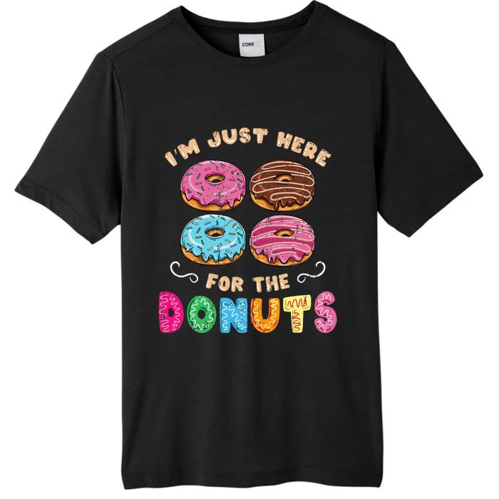 Im Just Here For The Donuts Candy Lover ChromaSoft Performance T-Shirt