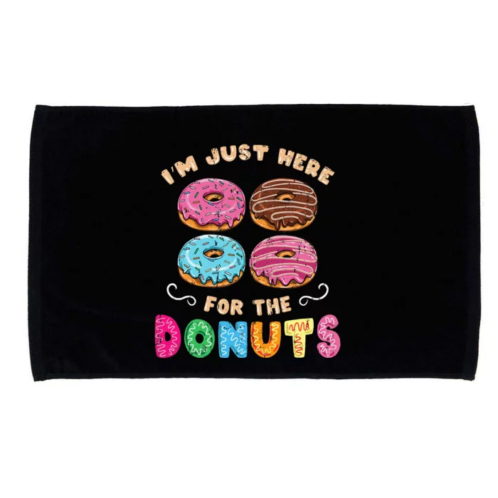 Im Just Here For The Donuts Candy Lover Microfiber Hand Towel