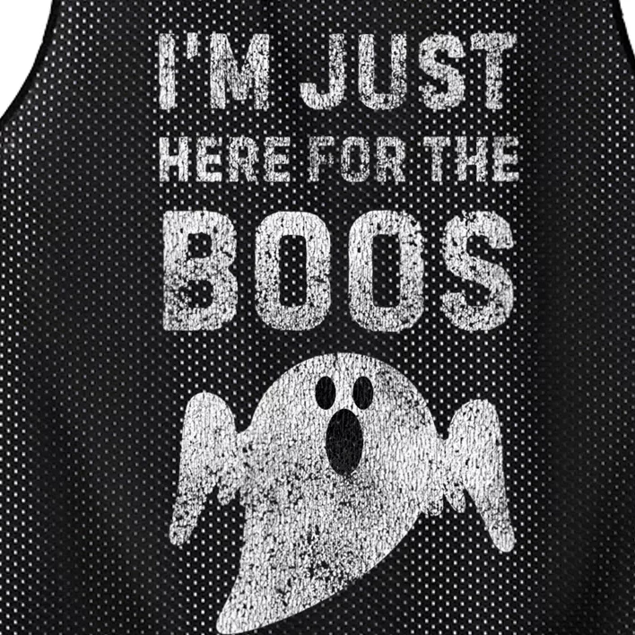 Im Just Here For The Boos Hilarious Diy Halloween Costume Mesh Reversible Basketball Jersey Tank